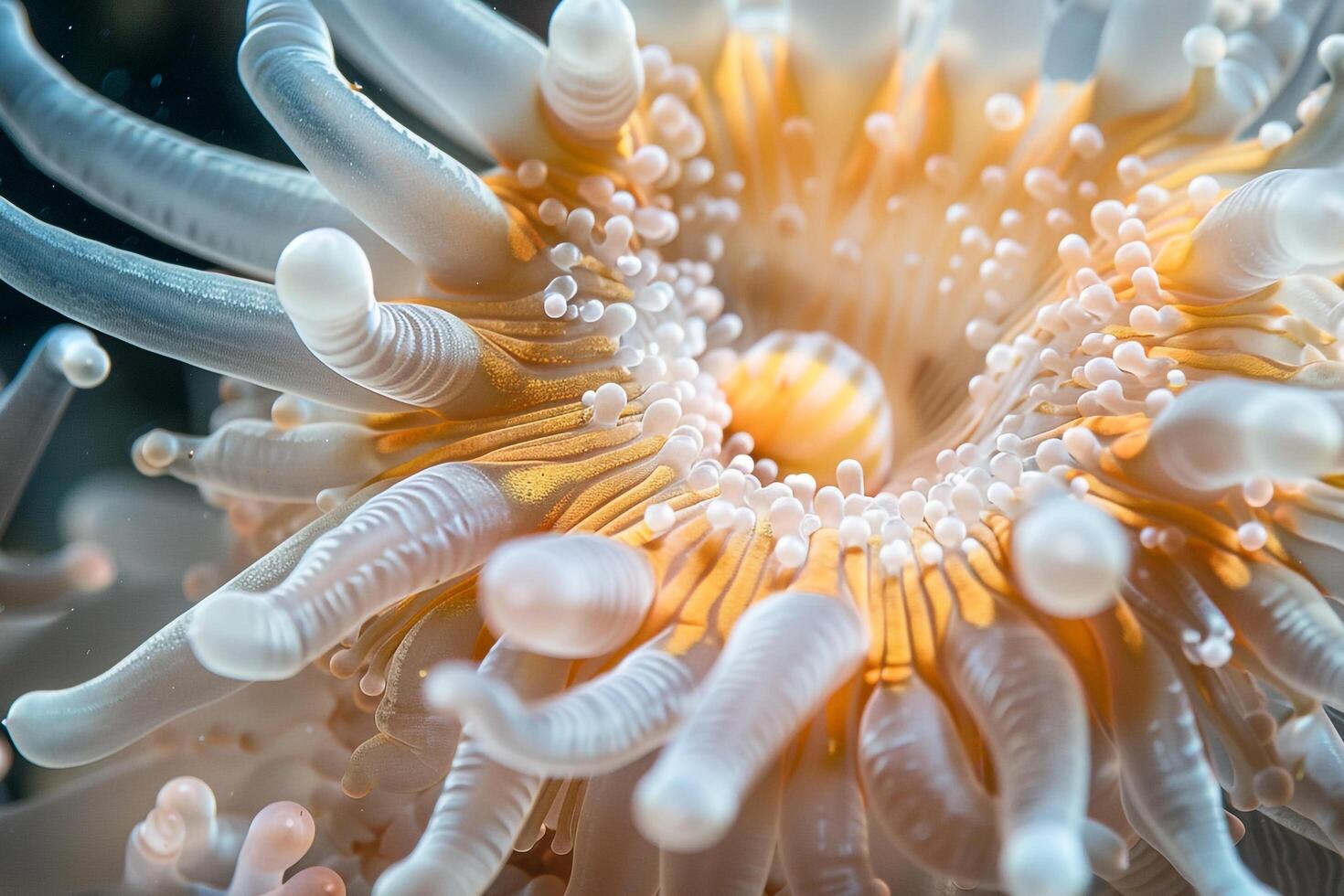The Texture of Sea Anemone Tentacles Background photo