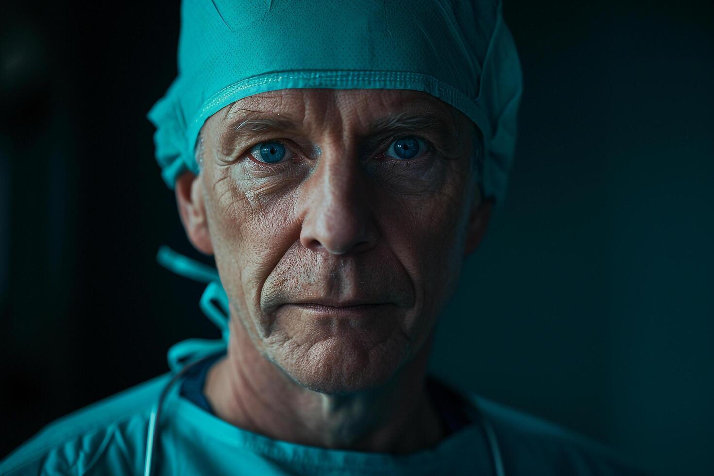 Surgeon in Scrubs Ready for Surgery  Background photo