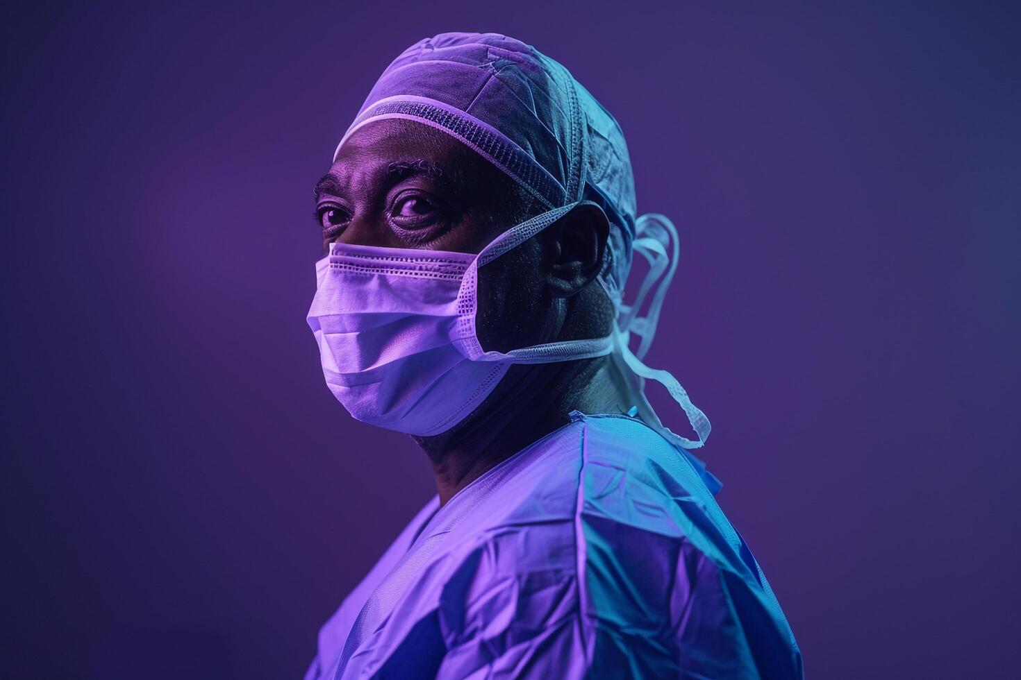 Doctor Preparing for Surgery   Background photo
