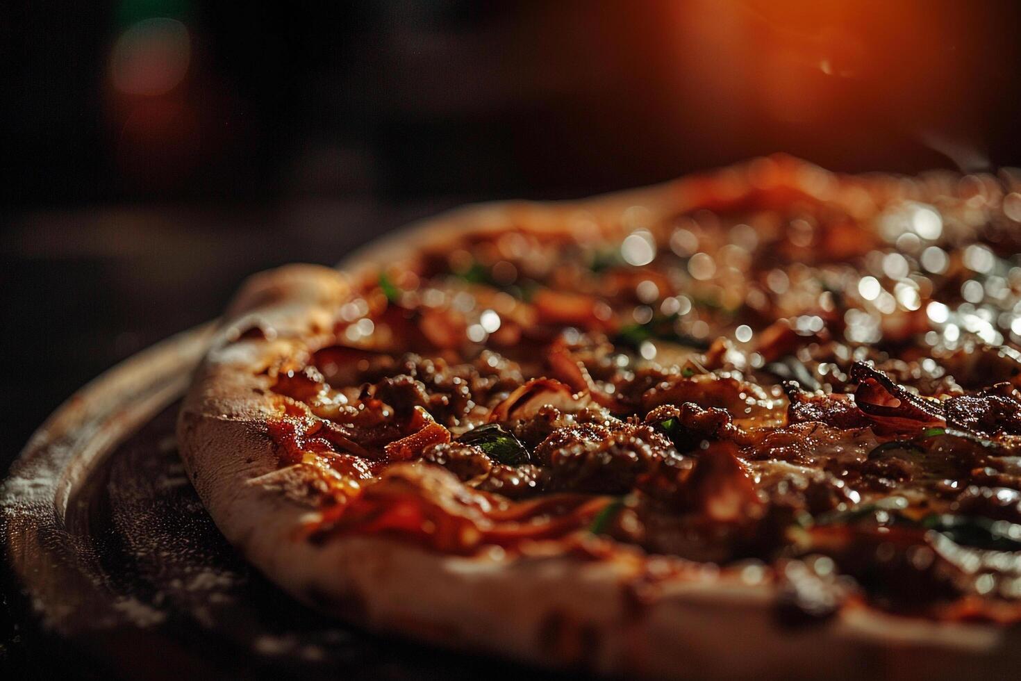 Artisan Pizza Toppings Food Background with  Combinations photo