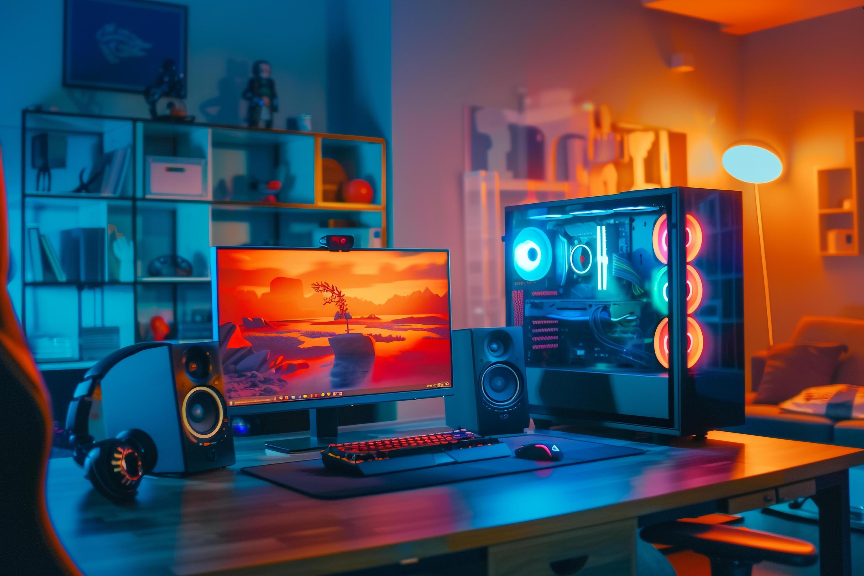 Gaming Desktop Computer Mockup Tech 48630794 Stock Photo at Vecteezy