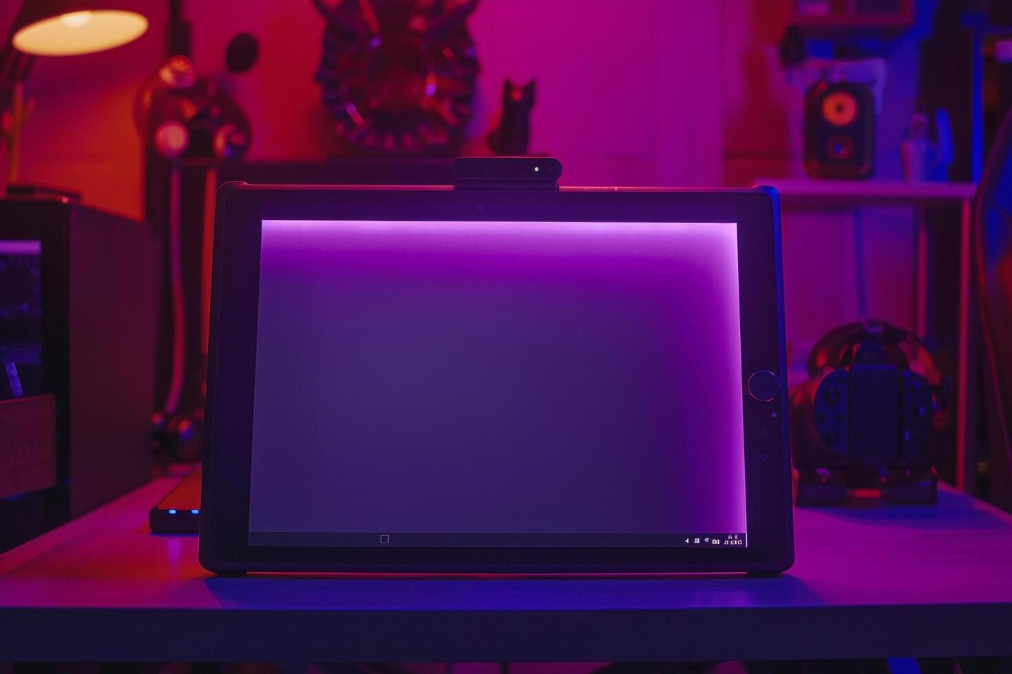Gaming Tablet Mockup Innovative Tech with  Background photo