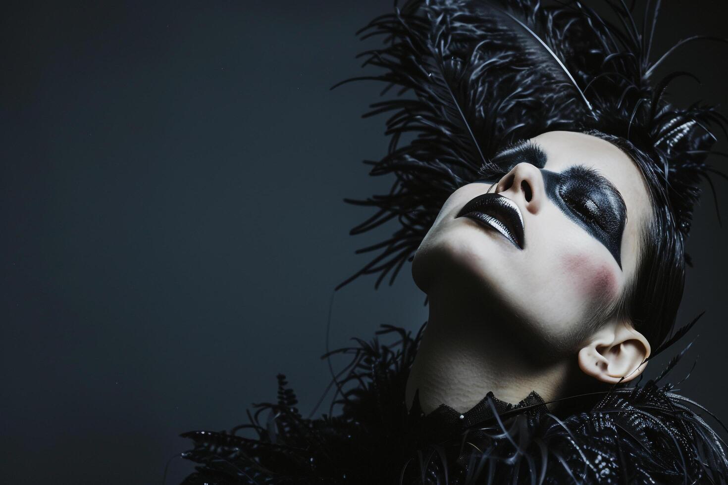 Model in Avant Garde Fashion showcasing an avant garde and edgy style photo