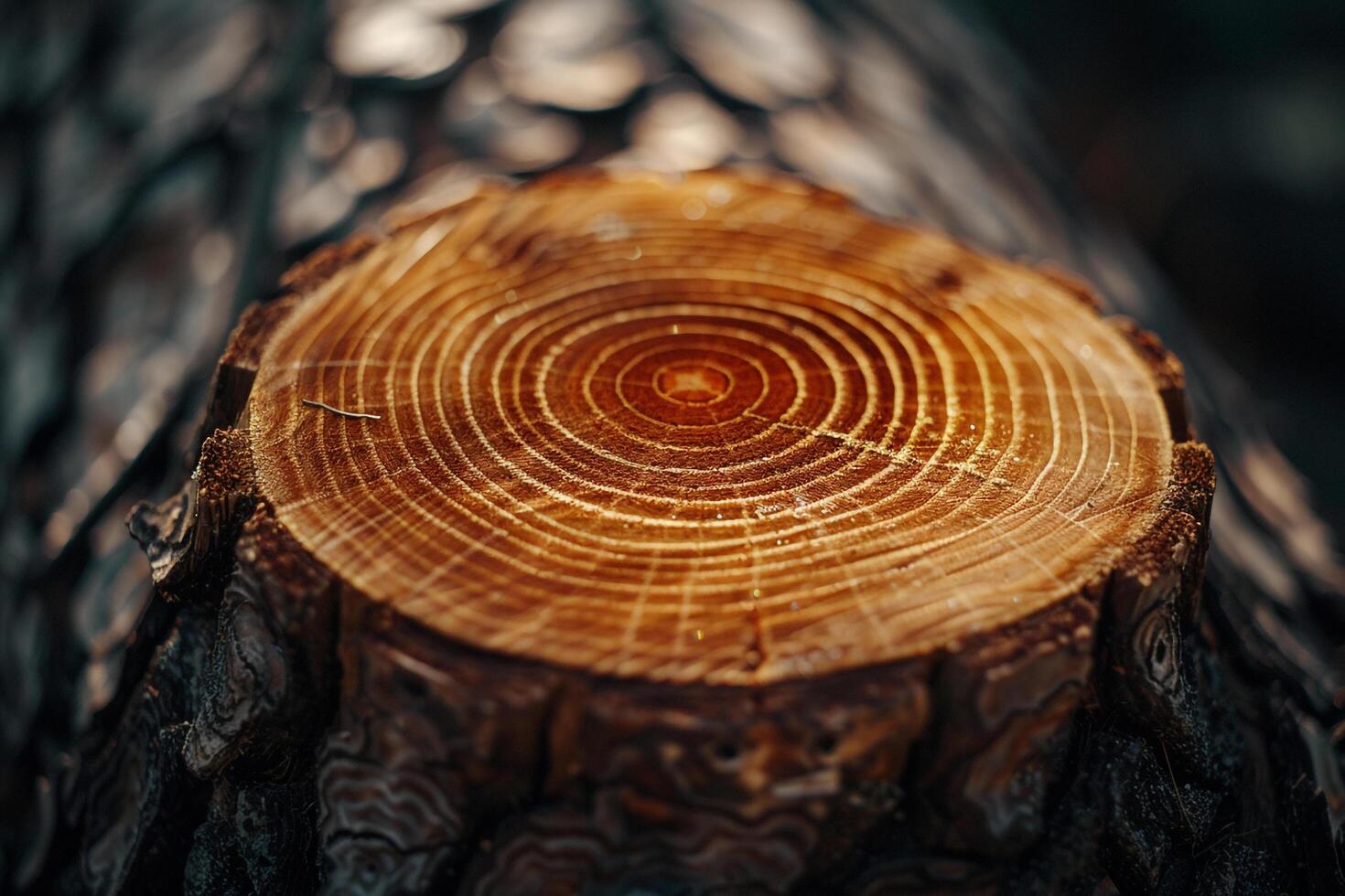 of tree rings in a cross section of a wooden log showcasing natural textures background photo