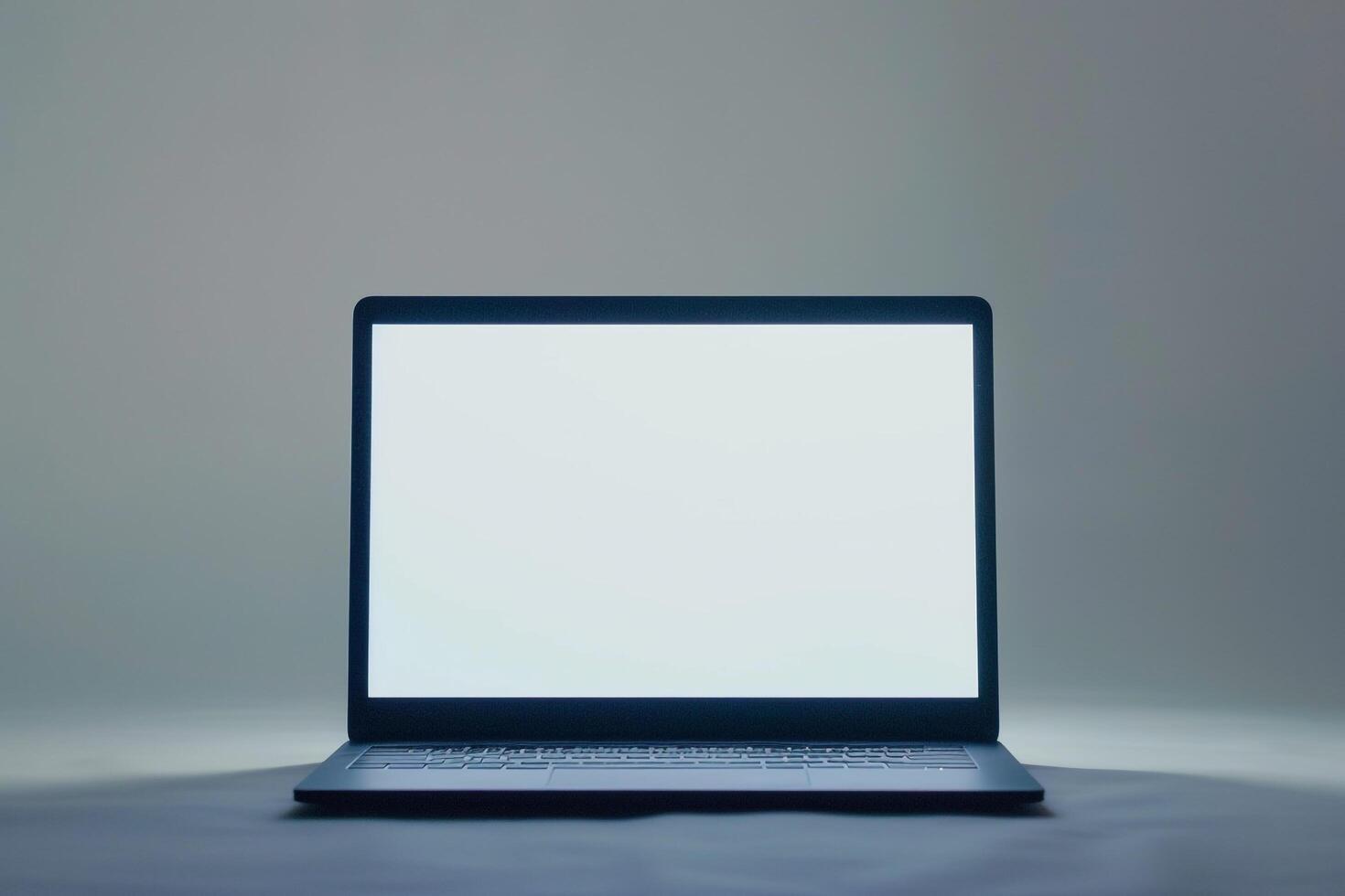 laptop mockup showcasing a contemporary design on a stylish background photo