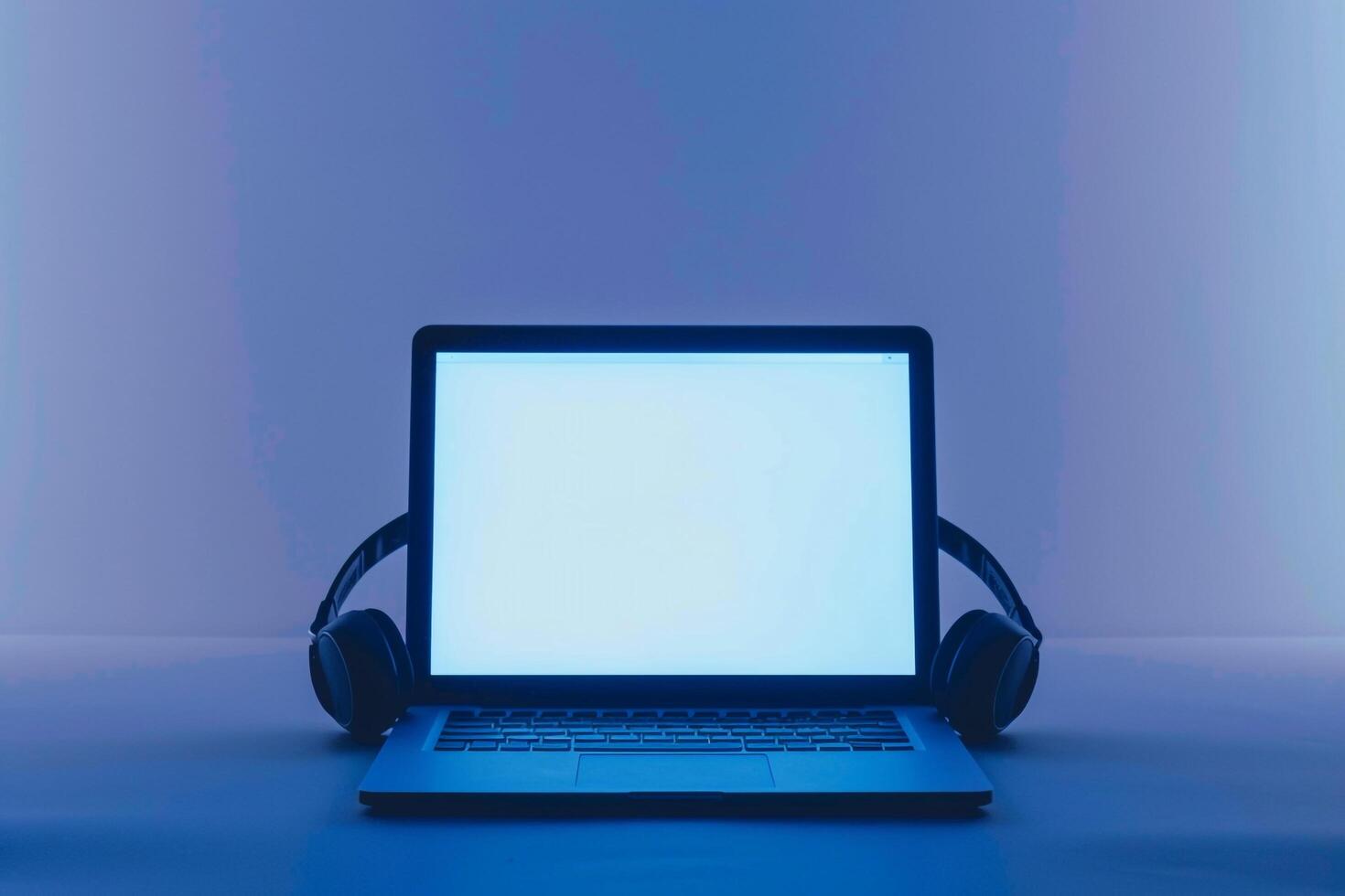 High quality laptop mockup with a  design on a  background photo