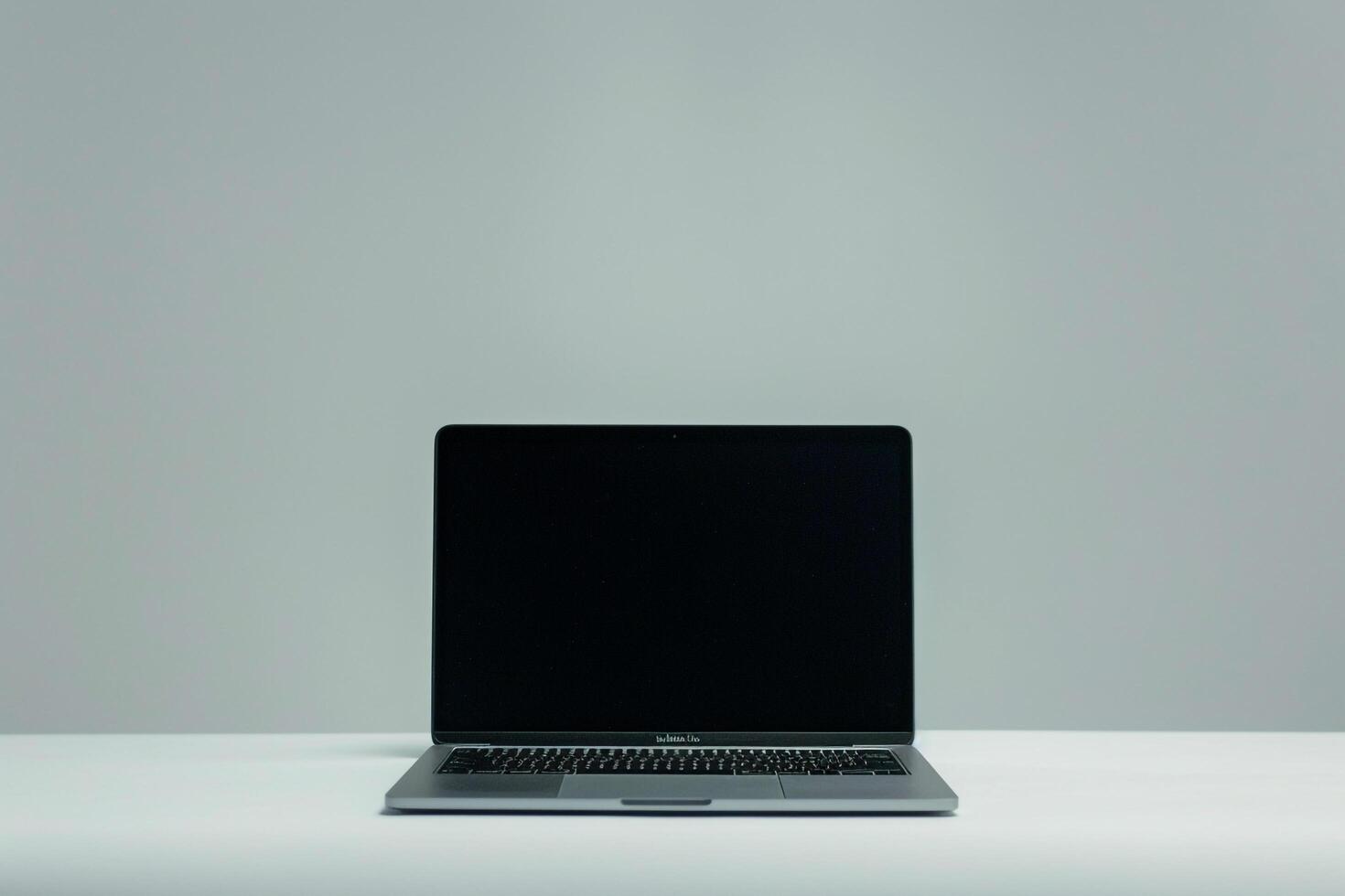 and  laptop mockup on a ist background for tech savvy professionals photo
