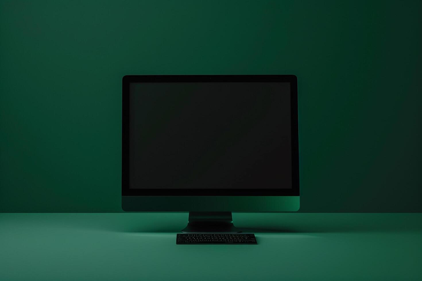 Innovative computer monitor mockup with a appearance background photo
