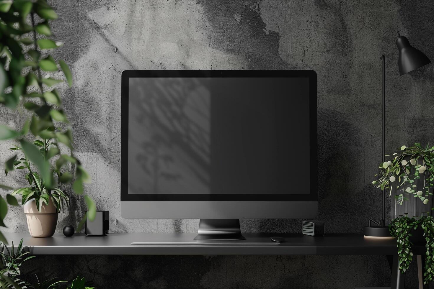 HighQuality Computer Monitor Mockup for  Displays Background photo