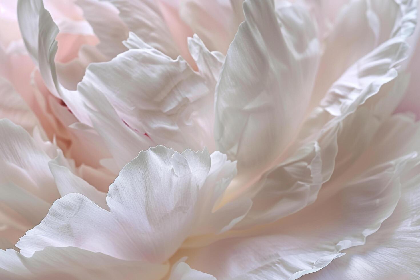 Texture of a Peony Flower Petal with Delicate and  Petal Features photo