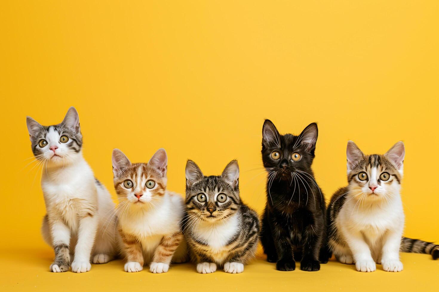 Cats Posed  Background for Eye Catching graphy photo