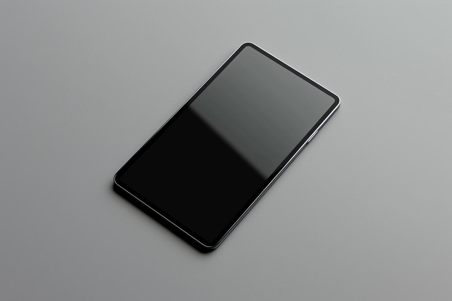 tablet mockup with a  tech background and a stylish design photo
