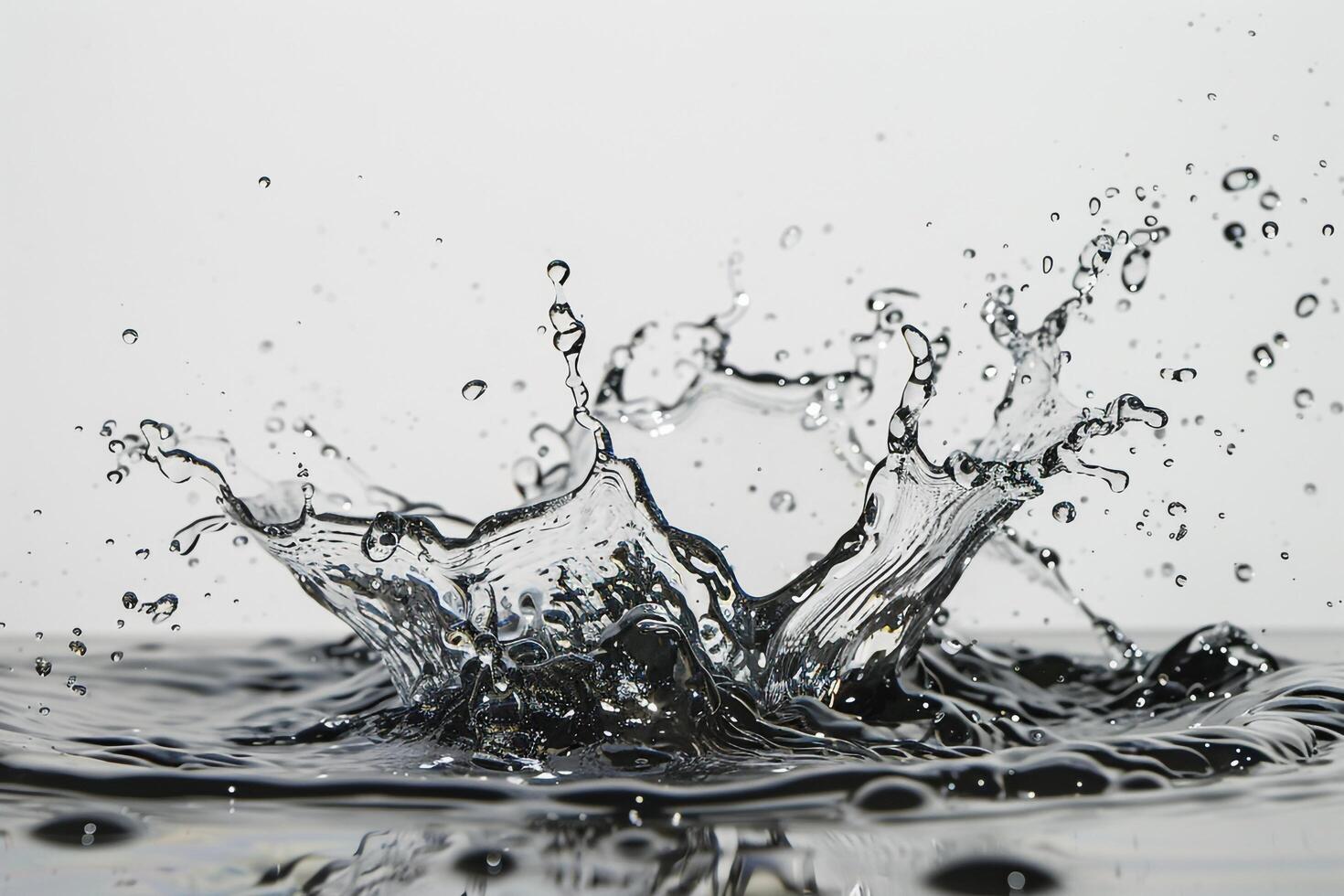Frozen High Speed Water Splash Background photo