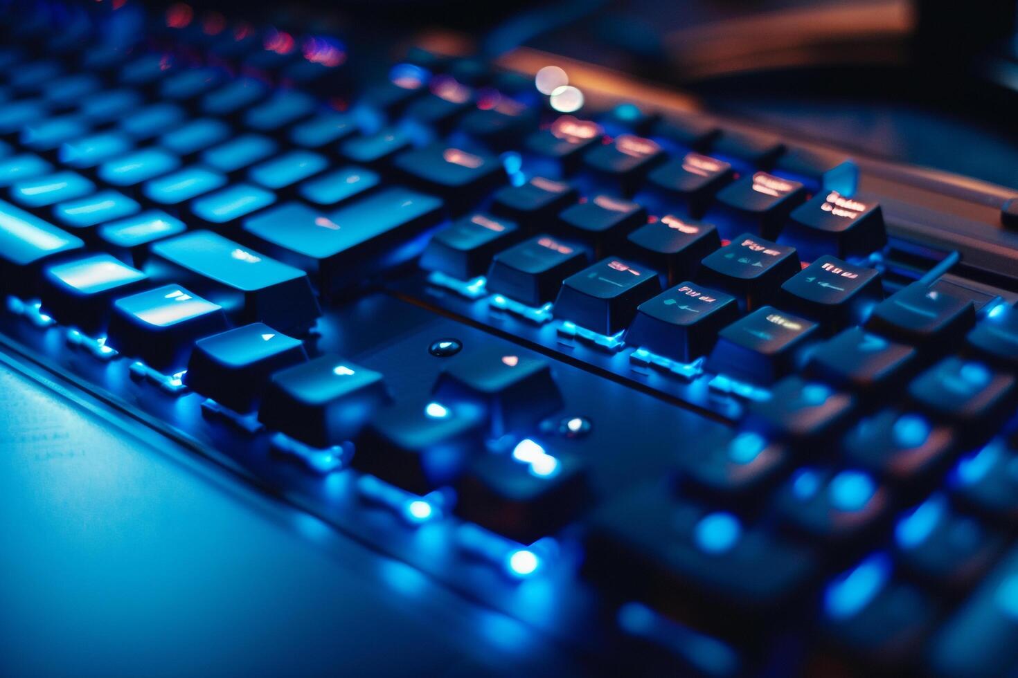 Futuristic Desktop Computer Mockup  Design Background photo