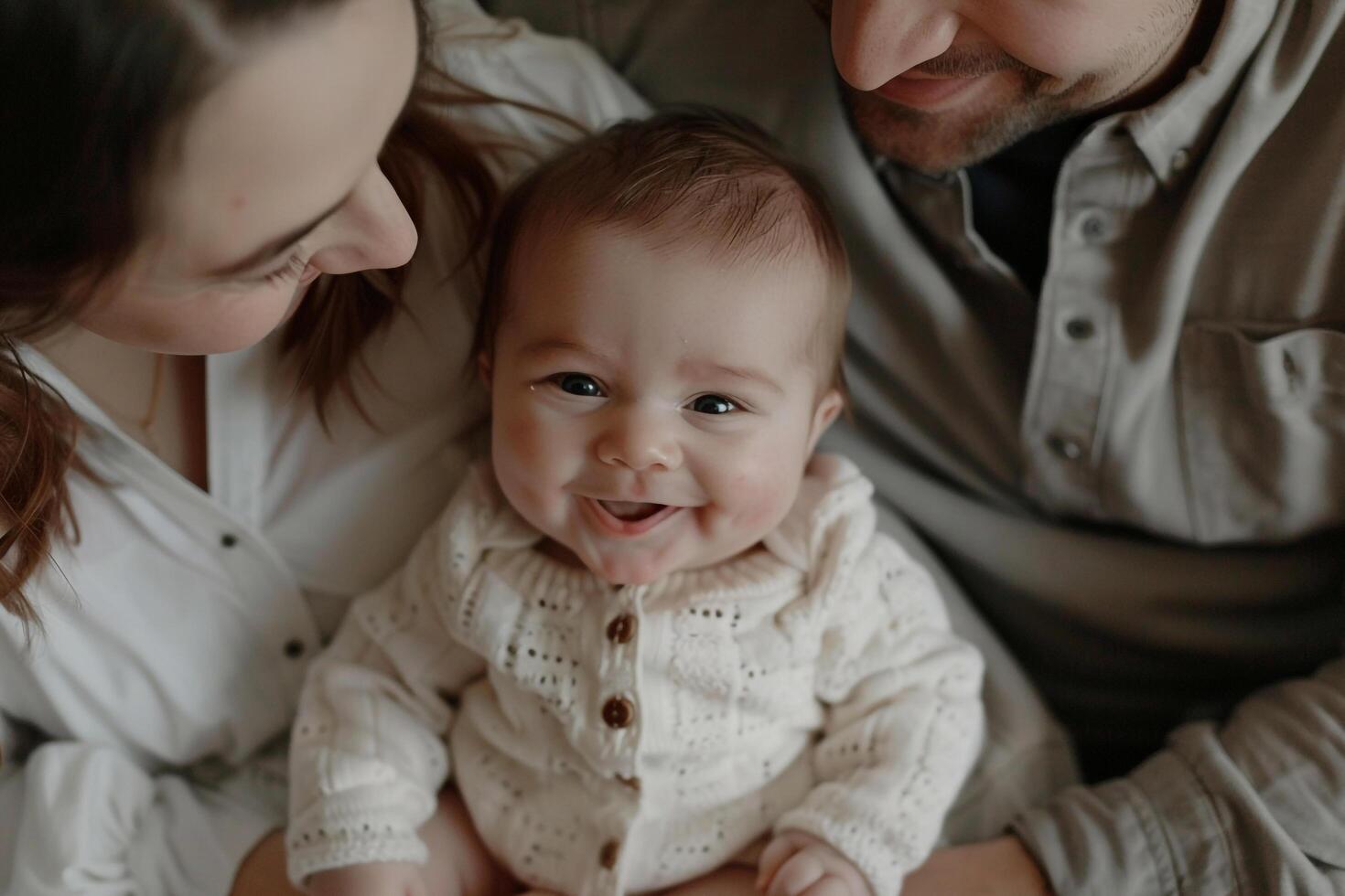 Baby with Family Members Cherished Family Moments photo