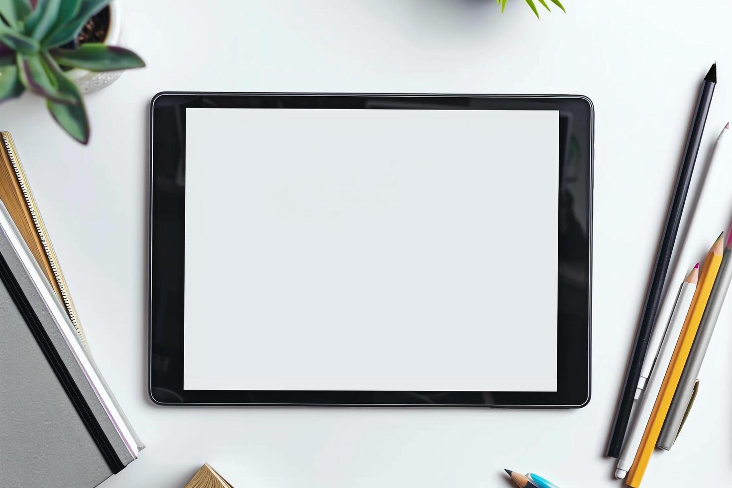 Tablet Screen Mockup Interactive Digital Design photo