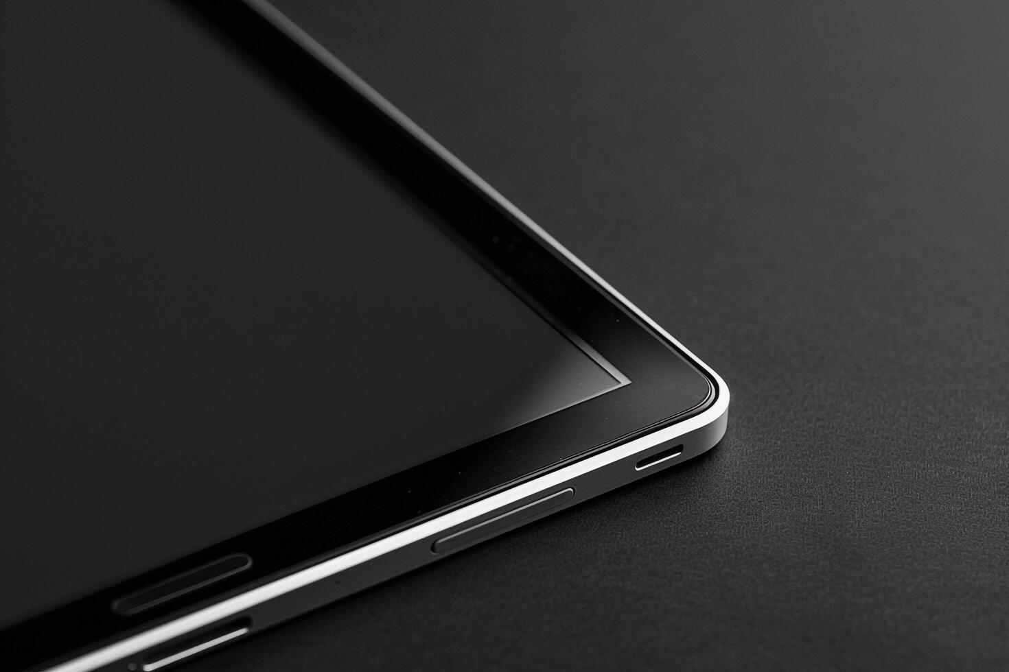 Tablet on Background for Cutting Edge Design photo