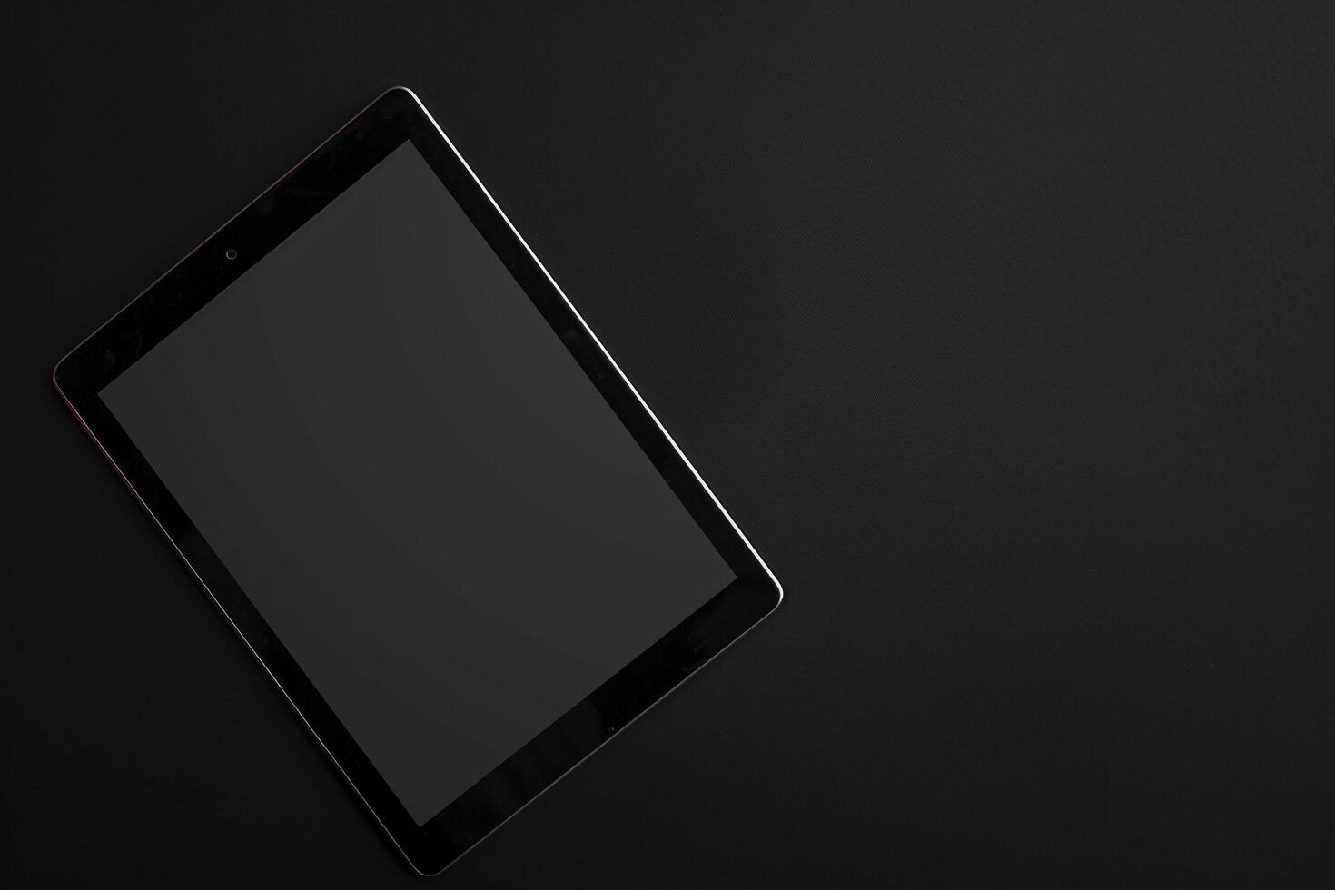 Tablet on Background with  Presentation photo