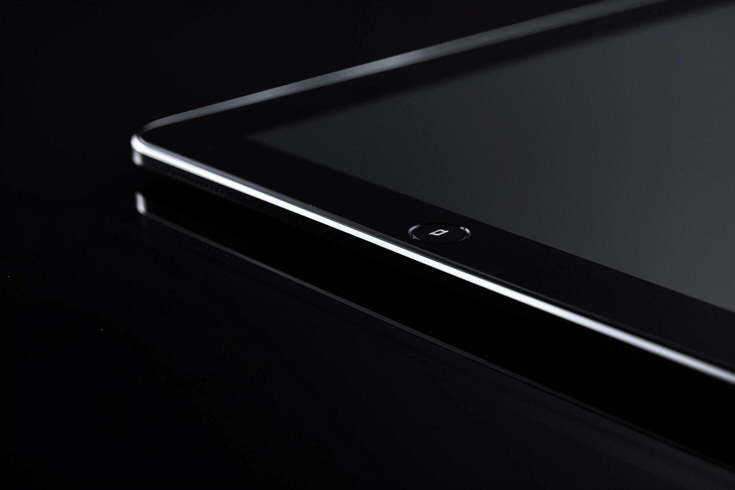 Stylish Tablet Displayed on  Background for Cutting Edge Tech photo