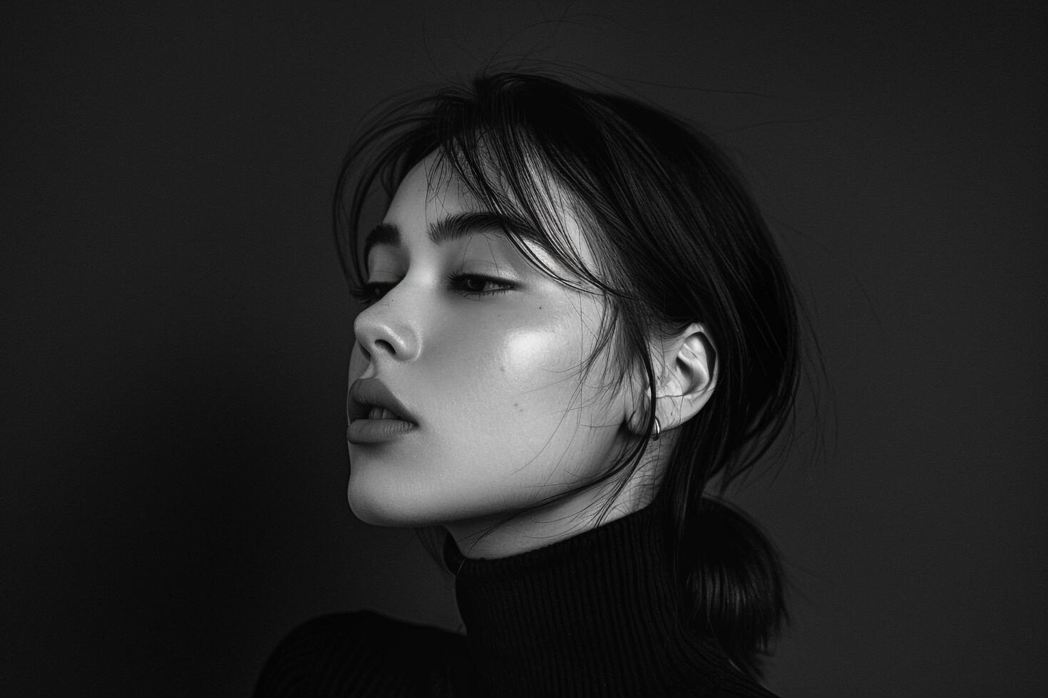 Model in desktop setup outfit showcasing a refined style photo