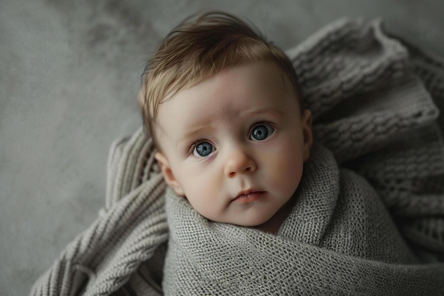 Baby with a for a subtle and  design photo