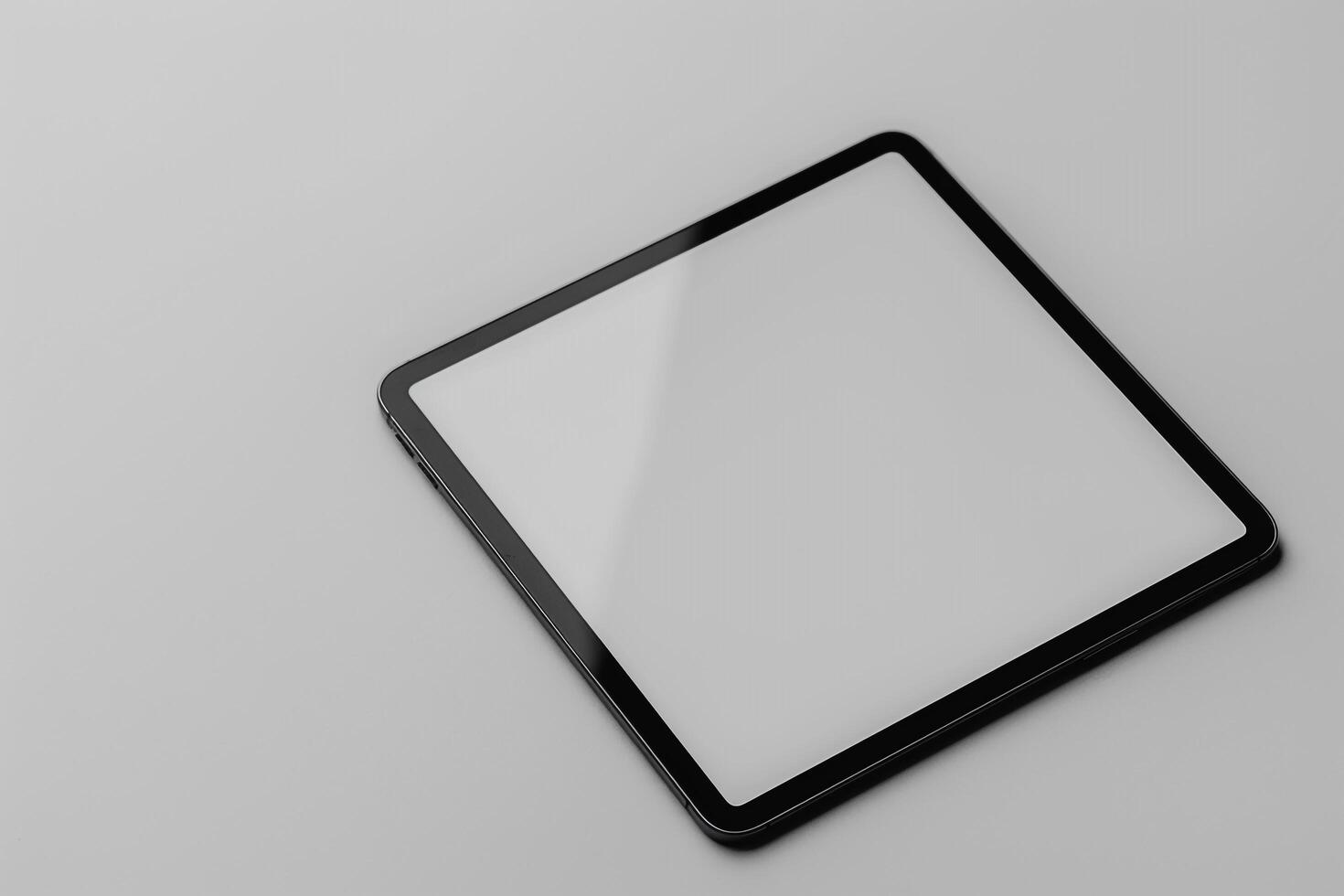 White Tablet Mockup for Professional Digital Presentation photo