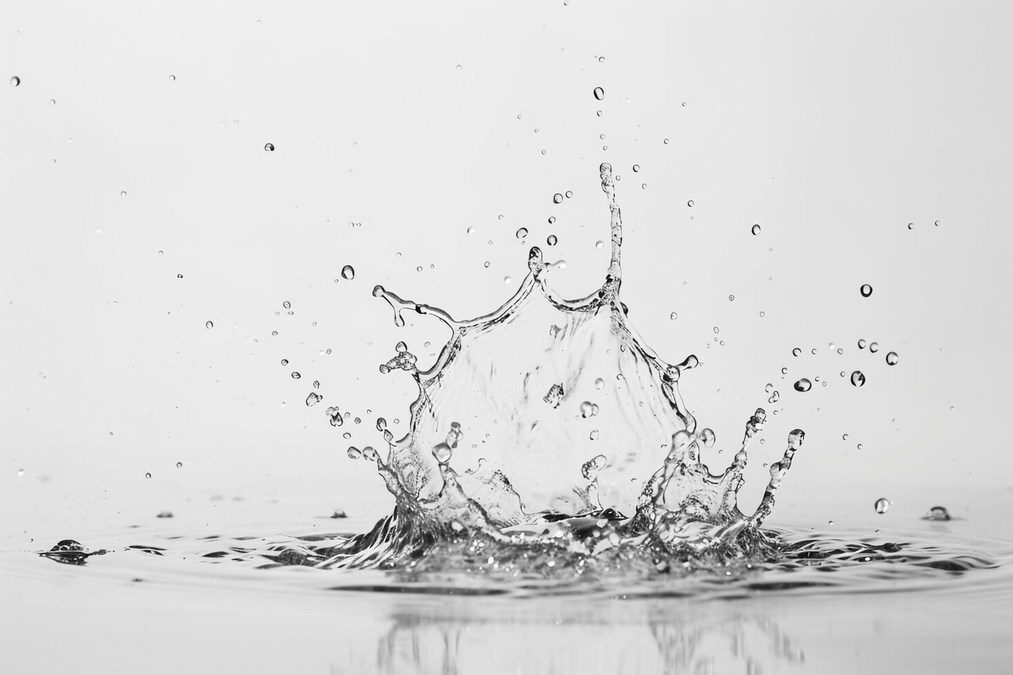 High Speed Water Splash Captured in Mid Air for Dramatic Liquid Effects photo