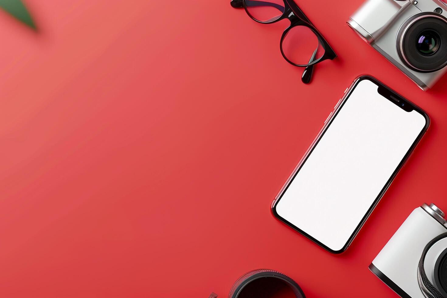 Mobile Device Mockup Screen for   Tech Environments and Digital Media photo