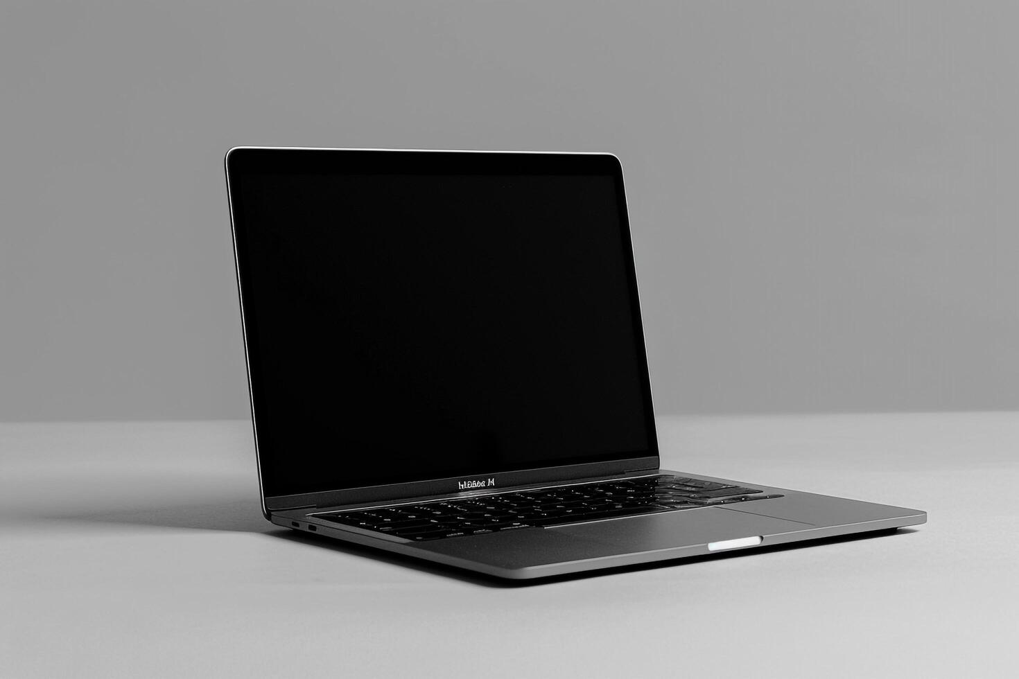 Laptop Mockup with Background for High Resolution Digital and Web Interface Design photo