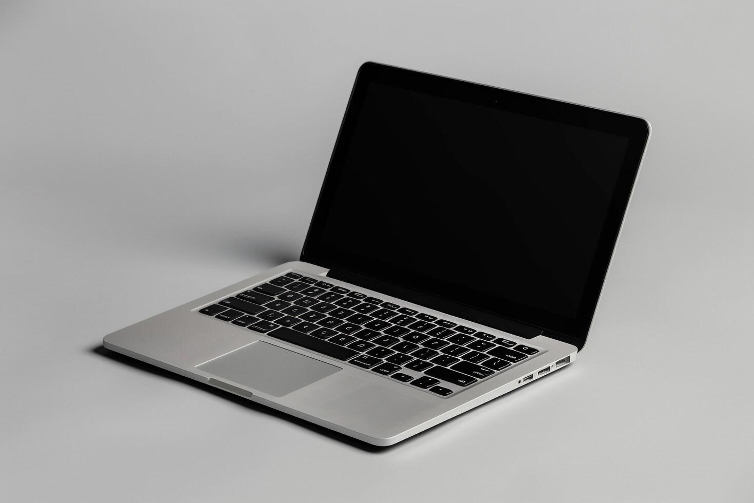 Laptop Mockup with Background for High Resolution Digital Content and Web Interface photo