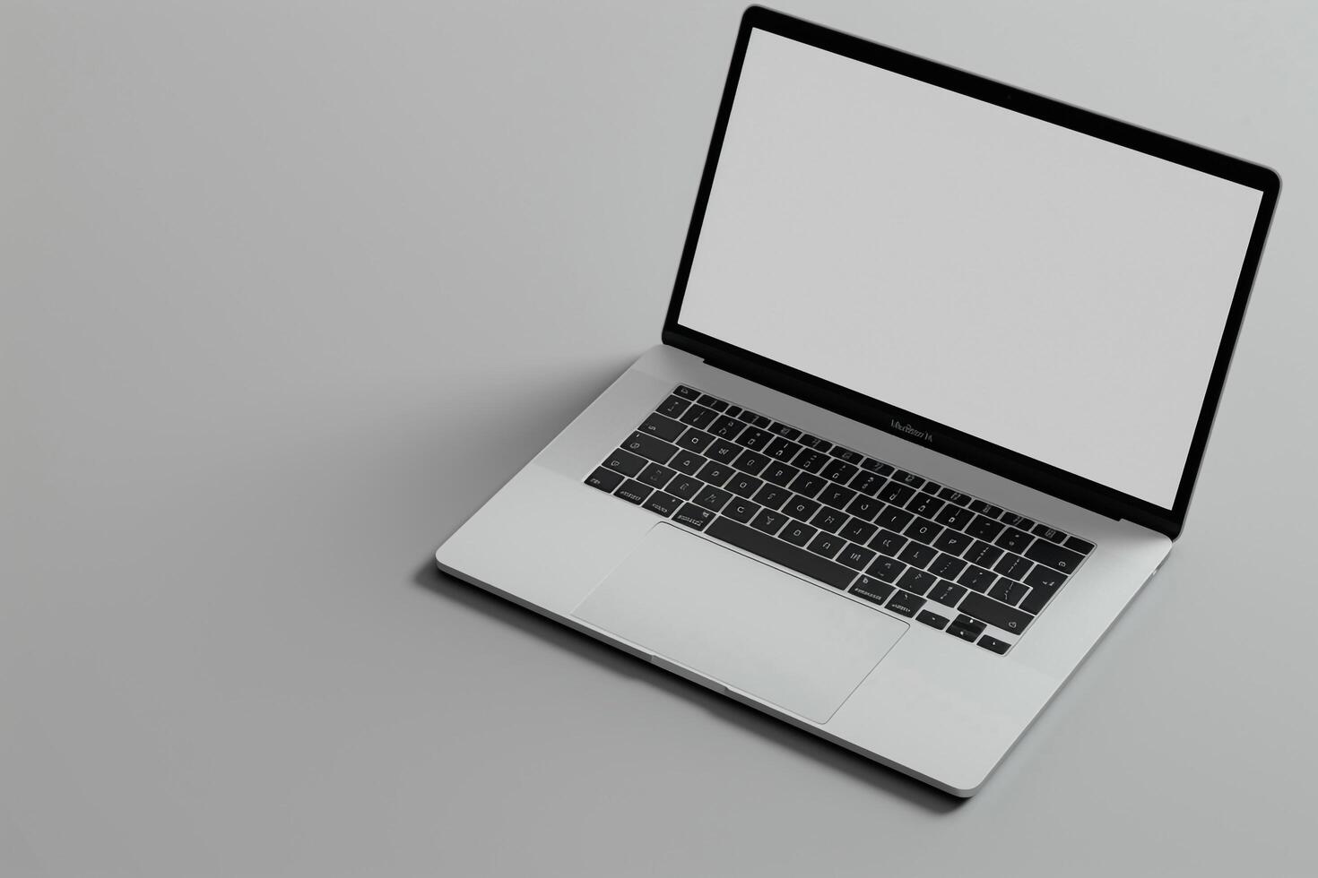 Laptop Mockup with Professional Background for App and Digital Content Design photo