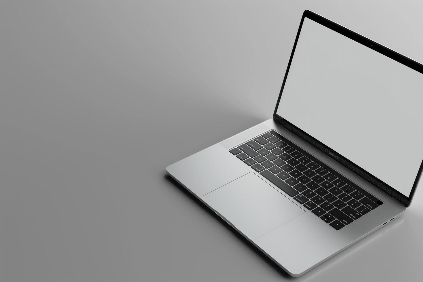 Laptop Mockup with Background for Professional Use and Digital Content Presentation photo