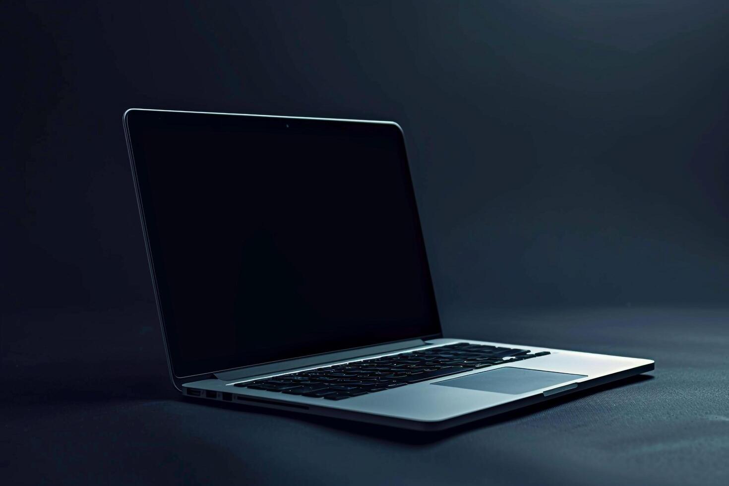 Laptop Mockup Featuring a High Resolution Screen and ed Workspace photo