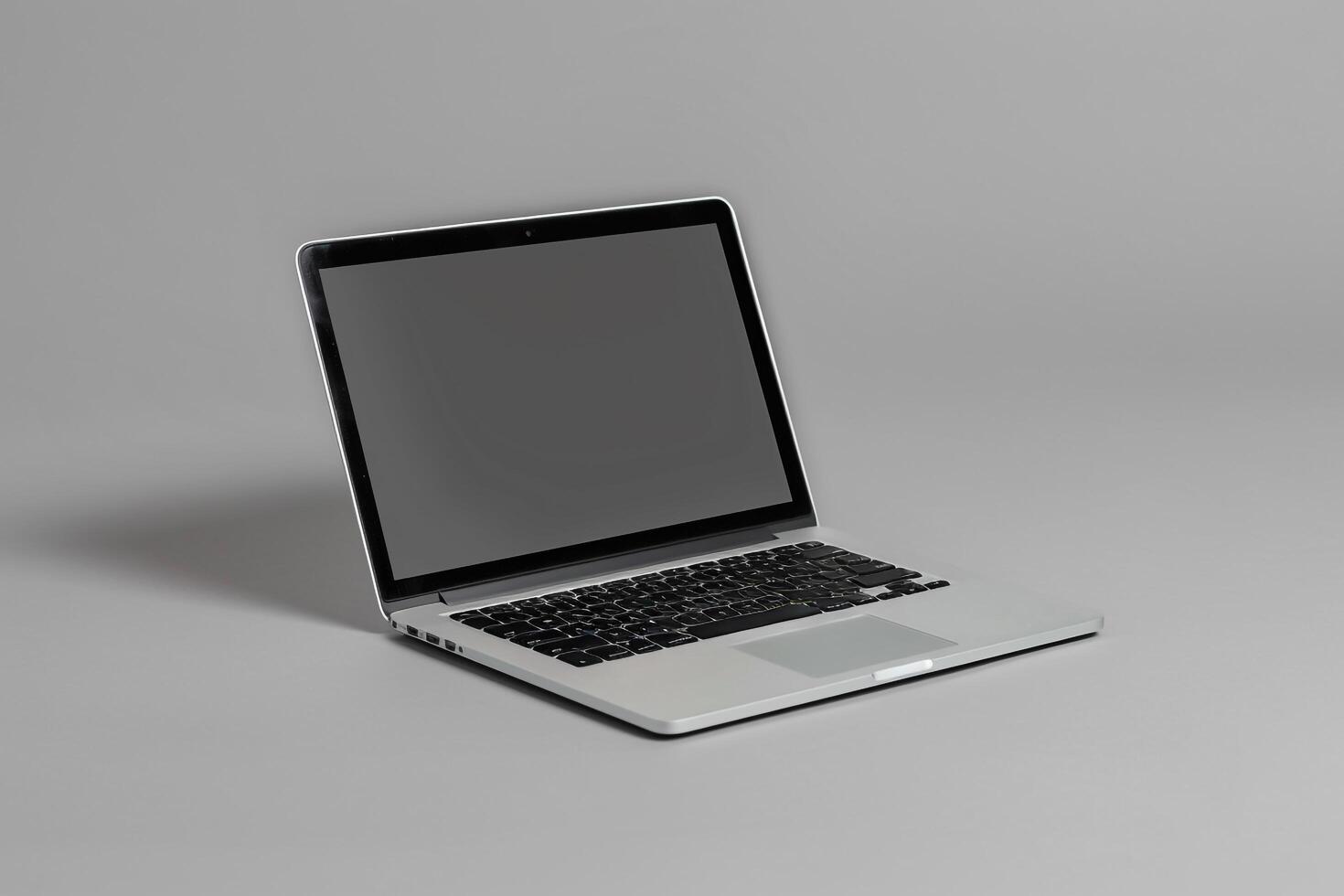Laptop Mockup Background for High Tech Office Environment photo