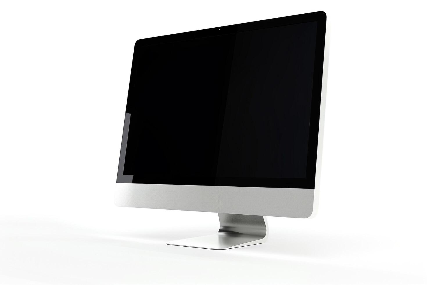 Computer Mockup Background for High Tech Business Setup photo