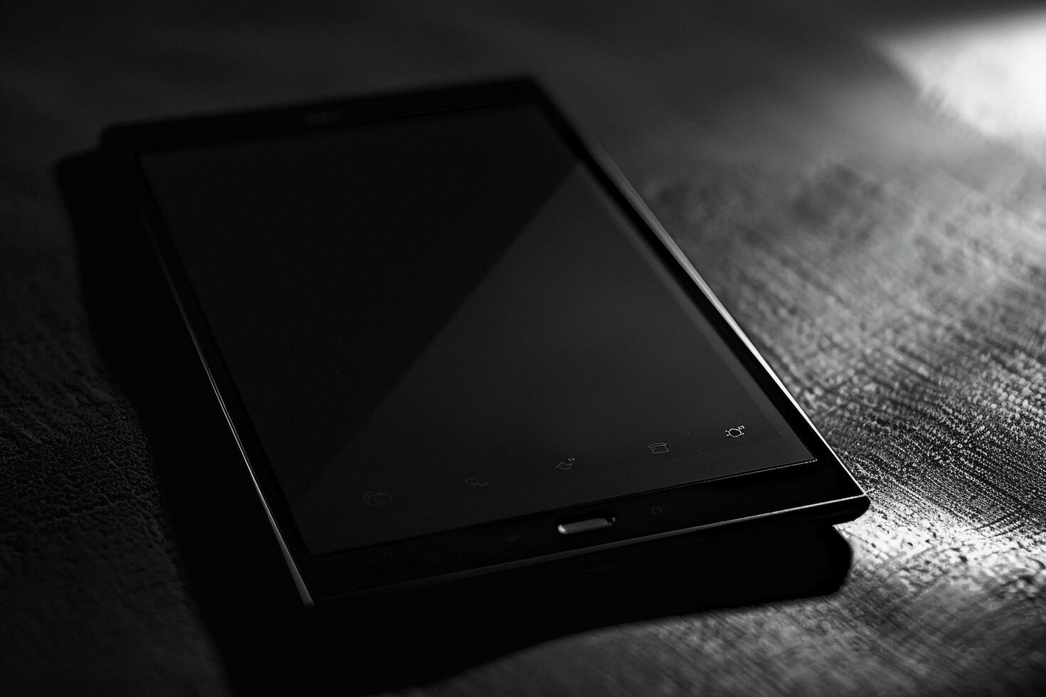 Noir Style Tablet Mockup Background for Dramatic Display photo