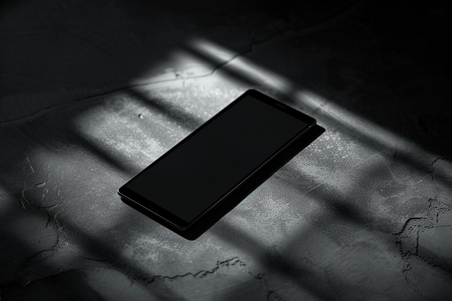 Noir Tablet Mockup with   Black Finish and  istic Design photo