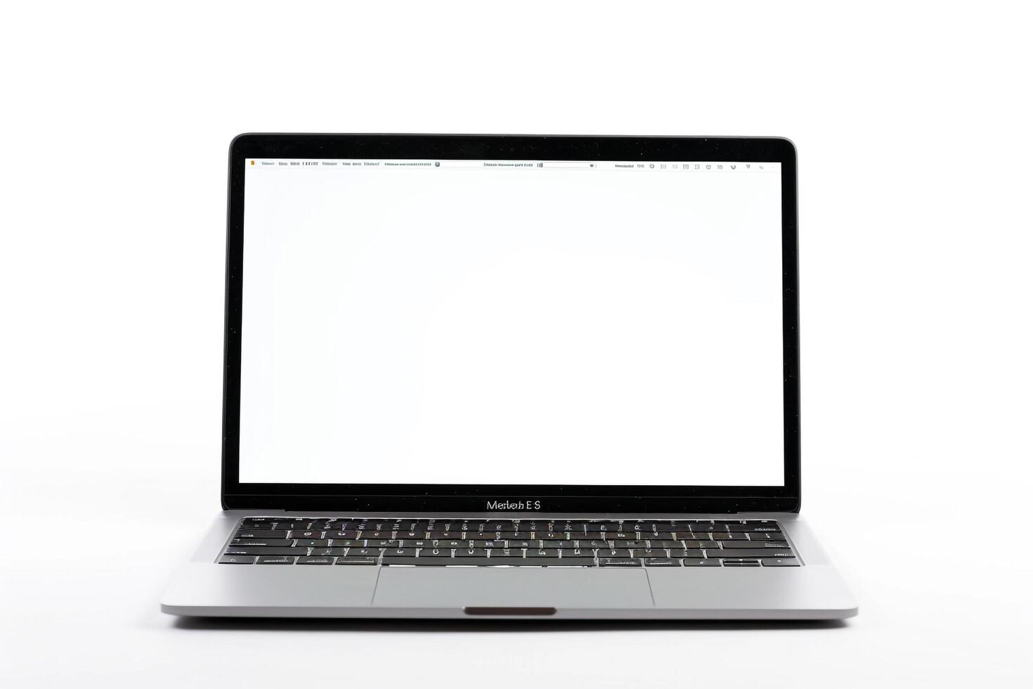 Laptop Mockup Office Desk Background photo