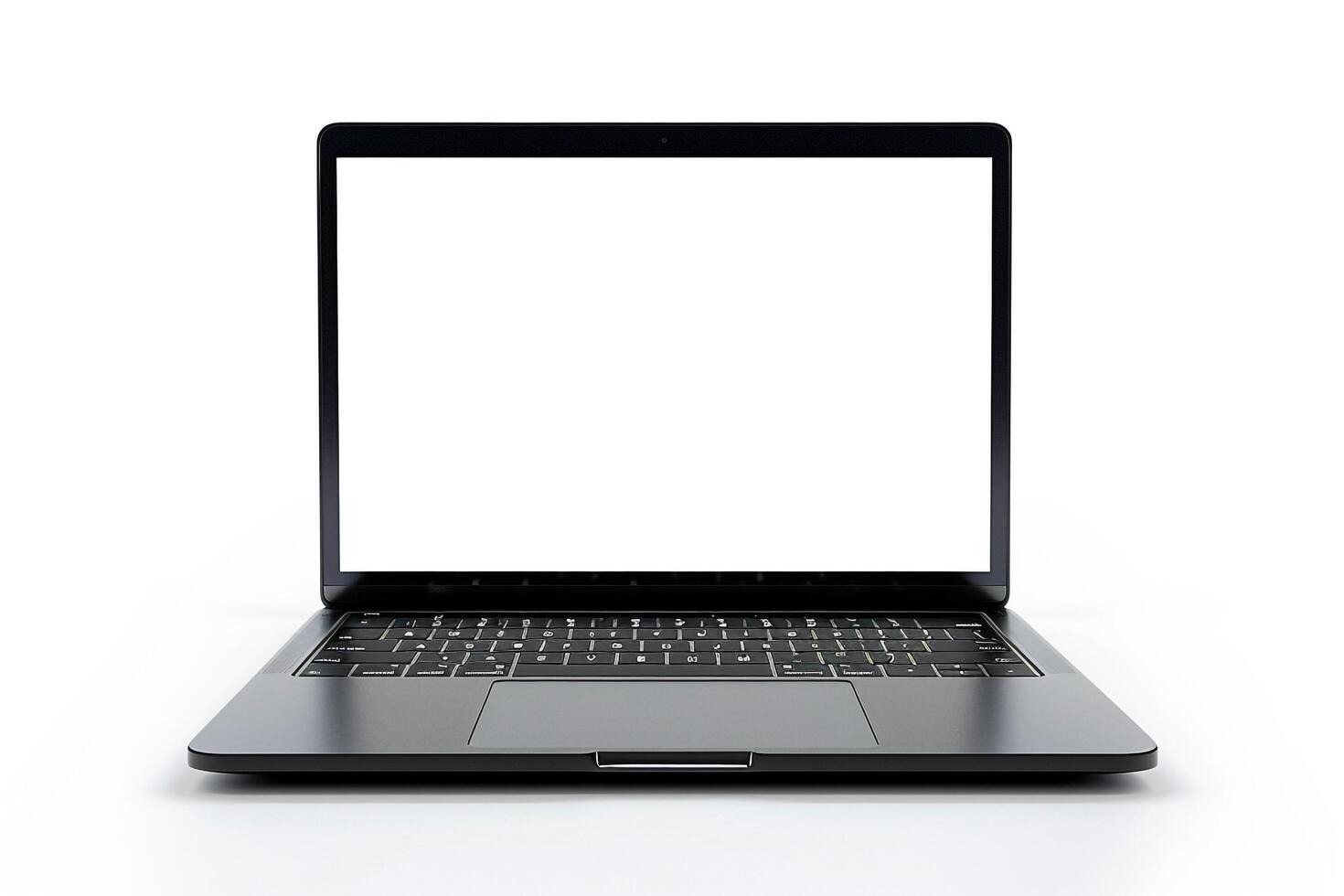 Laptop Mockup Office Desk Background photo