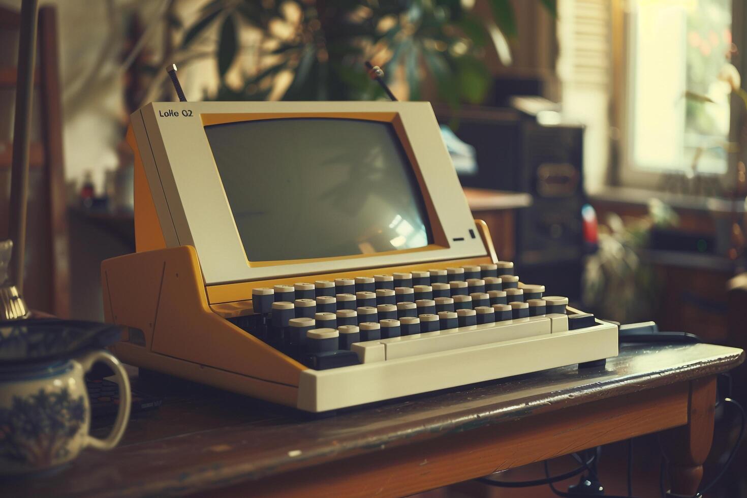 Retro Tablet with  Top  Screen Nature photo