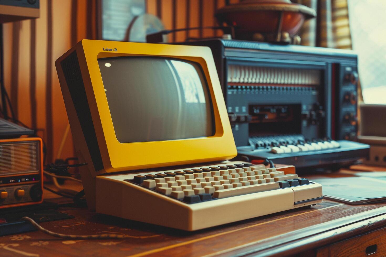 Retro Tablet Screen and    Top Nature photo