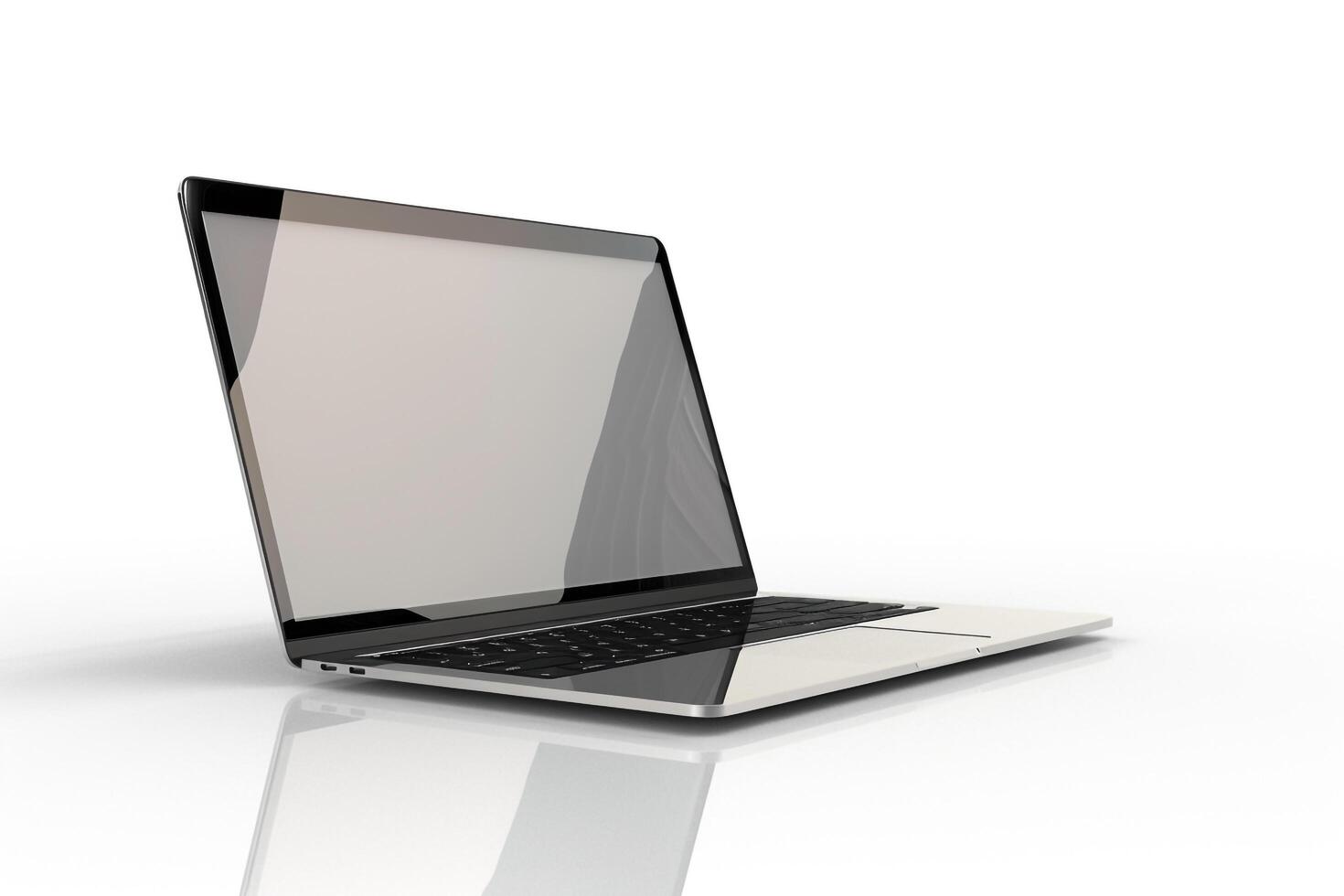 Professional Laptop Mockup Screen Design photo