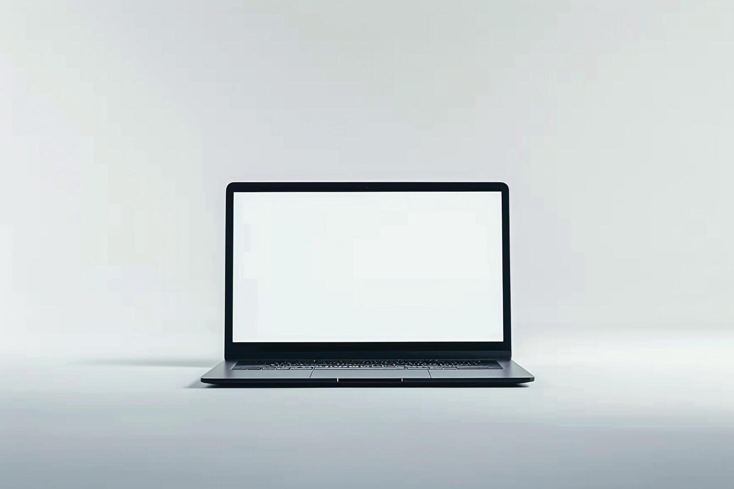 Laptop Mockup Screen on presentation photo
