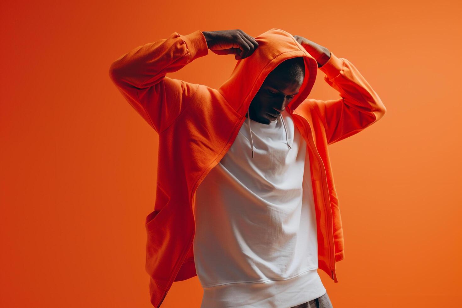 Man in Sportswear with Deep  Background photo