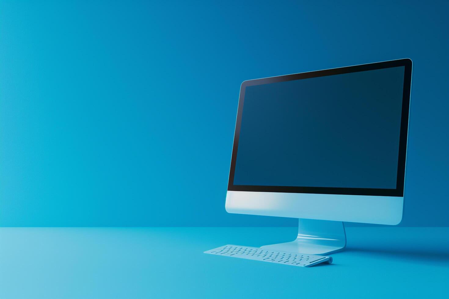 desktop setup Desktop Computer Mockup photo