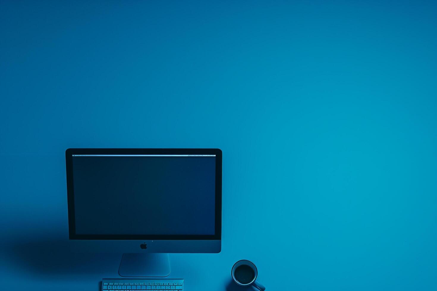 High Tech Desktop Computer Mockup photo