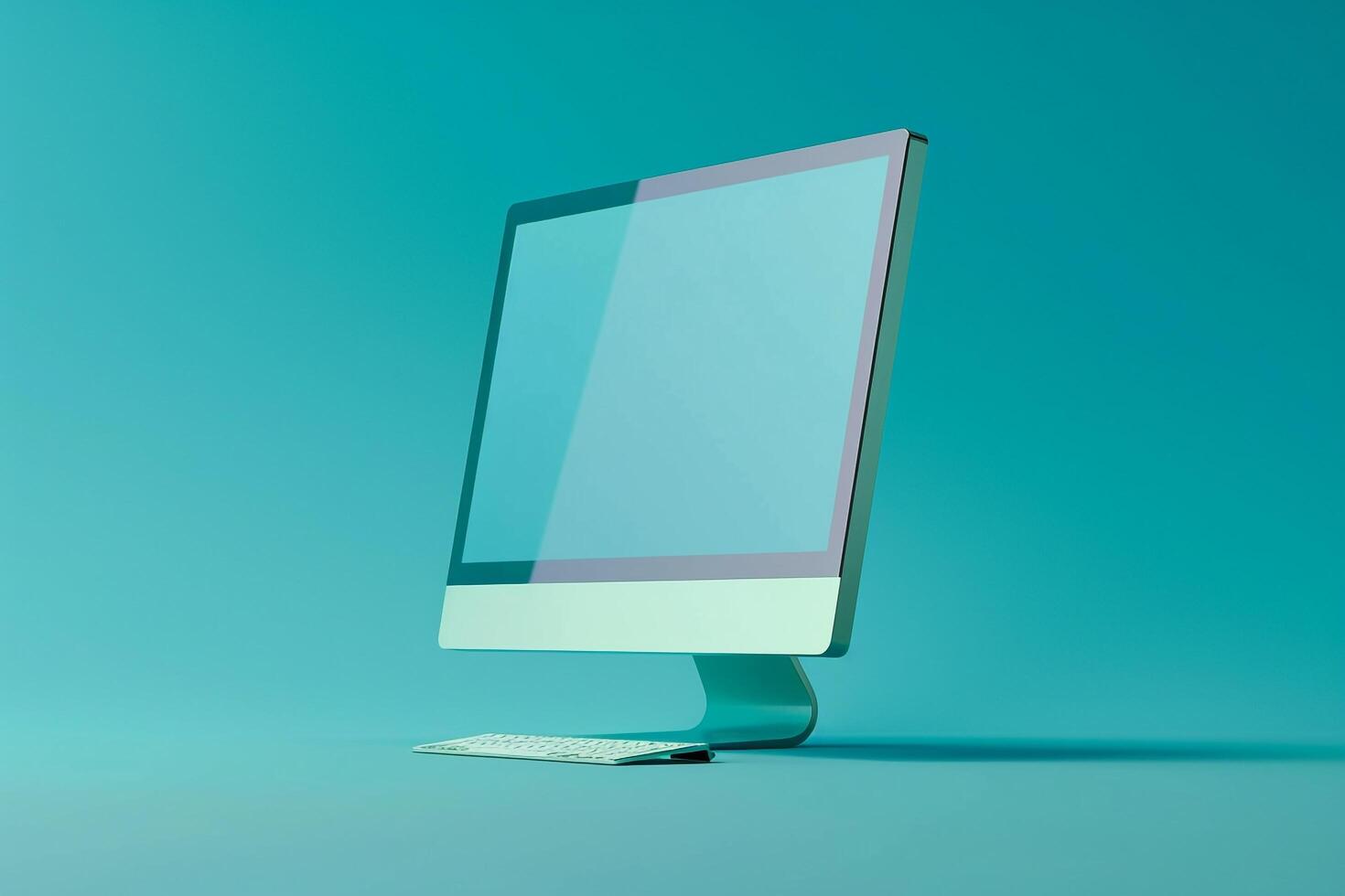 Advanced Desktop Computer Mockup photo