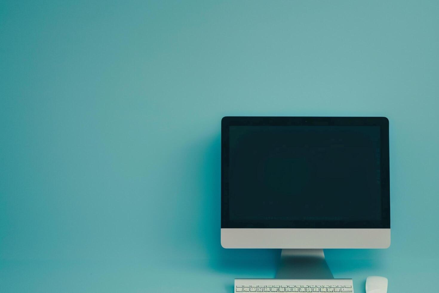 High Quality Desktop Computer Mockup photo