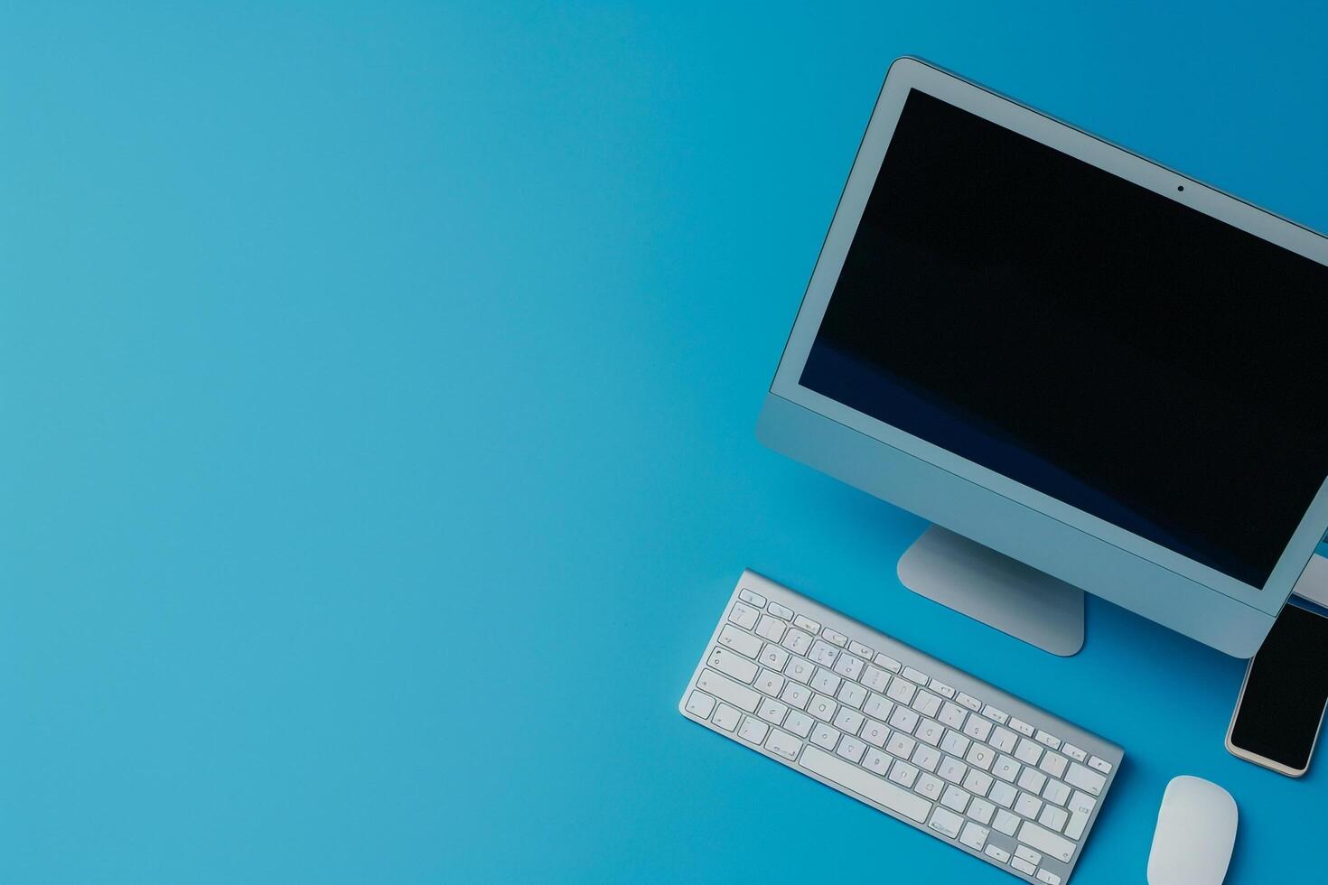 Desktop Computer Mockup photo