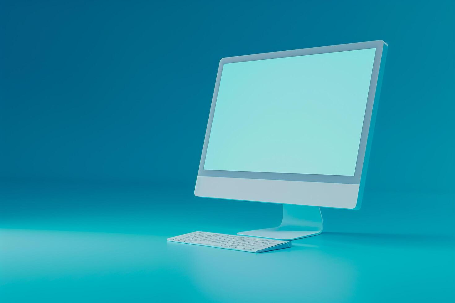 Professional Desktop Computer Mockup with a  and Contemporary Design photo